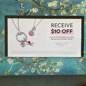 $10 off Pandora coupon ***FREE***